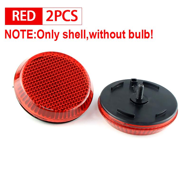 

2PCS For Toyota Corolla 2007 2008 2009 2010 Scion iQ xB For Nissan Qashqai Rear Bumper Reflector Brake Stop Light shell no bulb Red Lens No Light