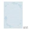 Midori Letter Floral Washi Paper with Paper 86932006 Set, Case, Blue,