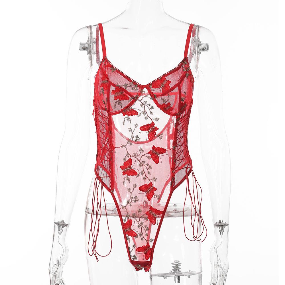 2021 Butterfly Lace Bodysuit - Sexy Lingerie Suspender