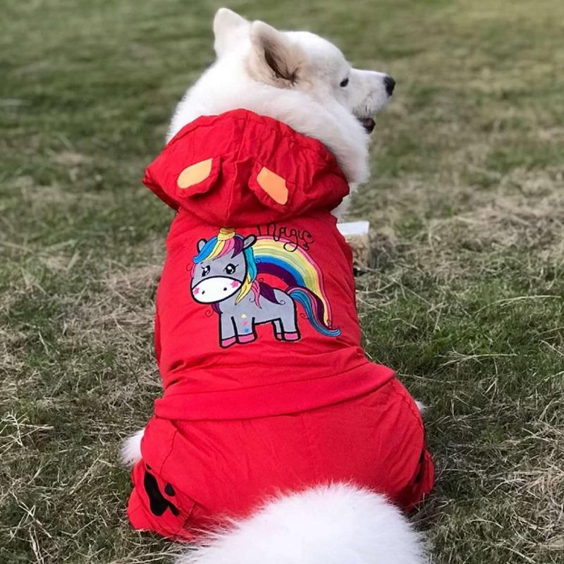 

Одежда для самоеда Зимняя для большой собаки Золотистый ретривер Лабрадор Средняя и большая собака Сиба-ину Питомец Четырехлапая Зимняя одежда Теплая 7XL bust 100 back length 70 about 60-40 kg