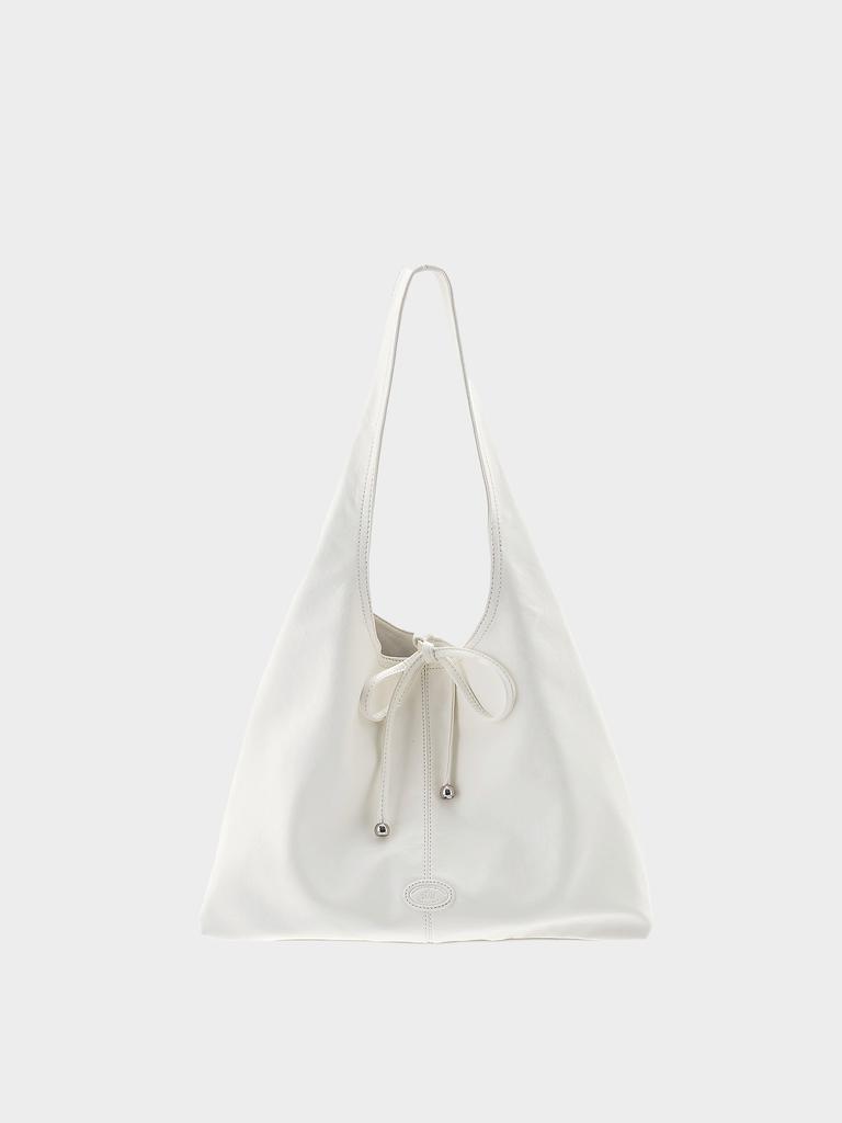 Talli Milo Easy Leather Hobo Bag_White