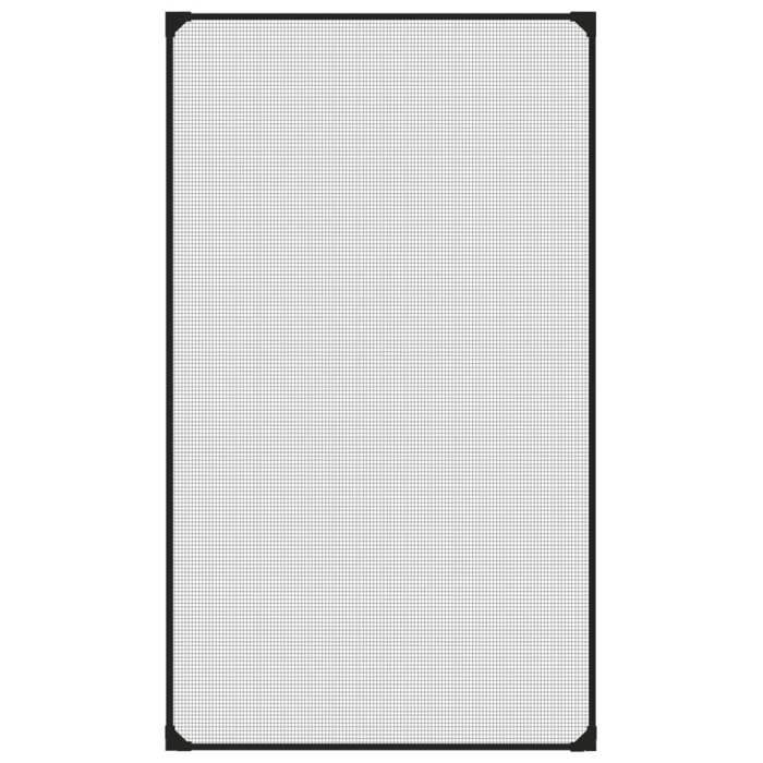 Moustiquaire pour fenêtre - Maison Exclusive - Magnétique - 80 x 140 cm - Fibre de verre anthracite