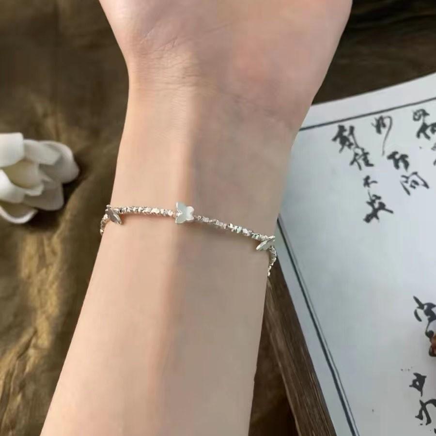 Star Silver Trendy Fragment Bracelet Elegant Beaded Design Perfect For Gift