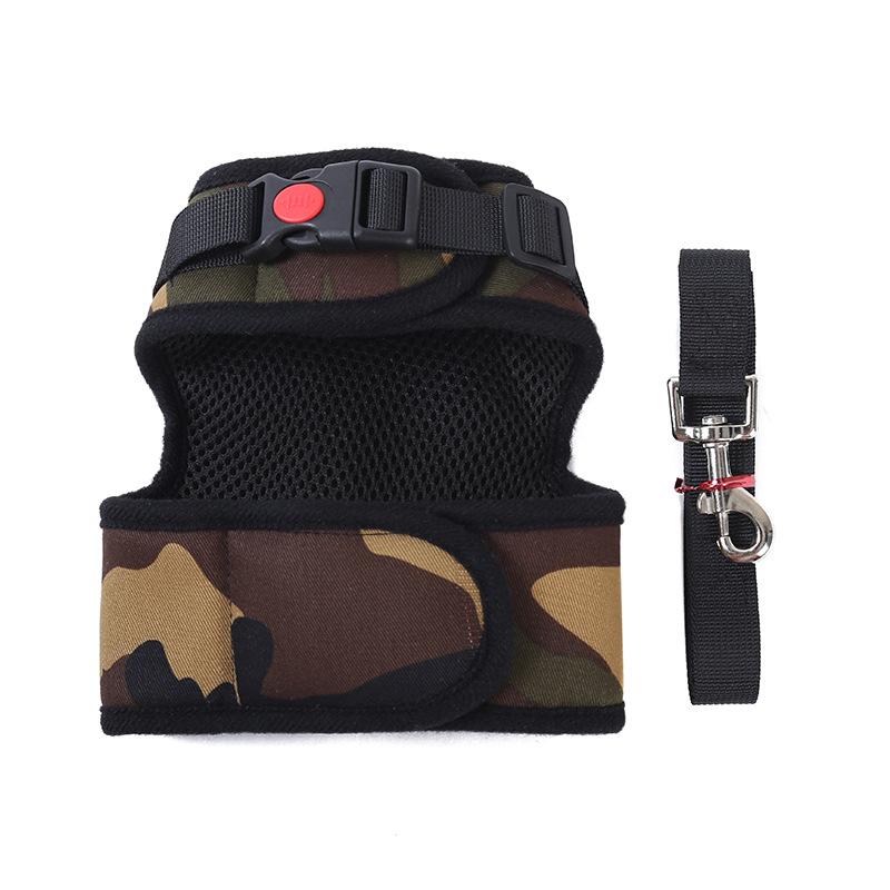 Dog Chest strap vest style traction rope, dog walking rope, cat rope, cute small dog pet supplies, anti slip