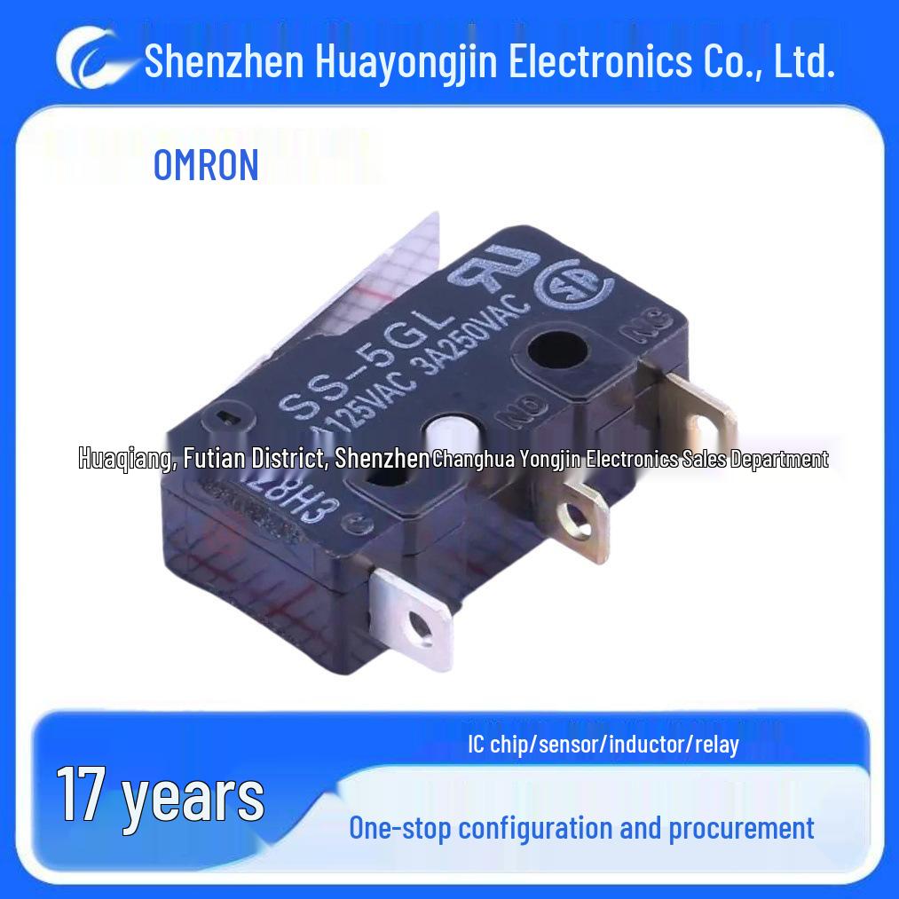 

OMRON SS-5GL 5A 1.47N Lever Micro Limit Switch