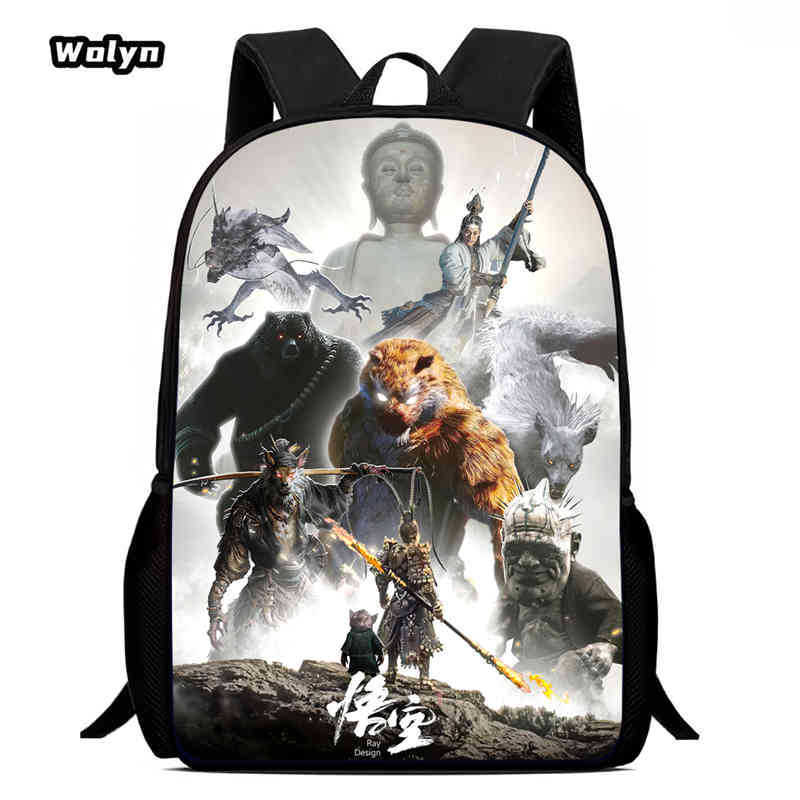 Wukong Black Myth Wukong Gioco Animazione Zaino Zaino Scolastico per Studenti Borsa per Computer