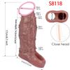 SXXY Adult Reusable Silicone Dick Sleeve Sex Toys Cock Sheath Penis Extender For Men Delay Ejaculation Cock ring Sex Shop Condom