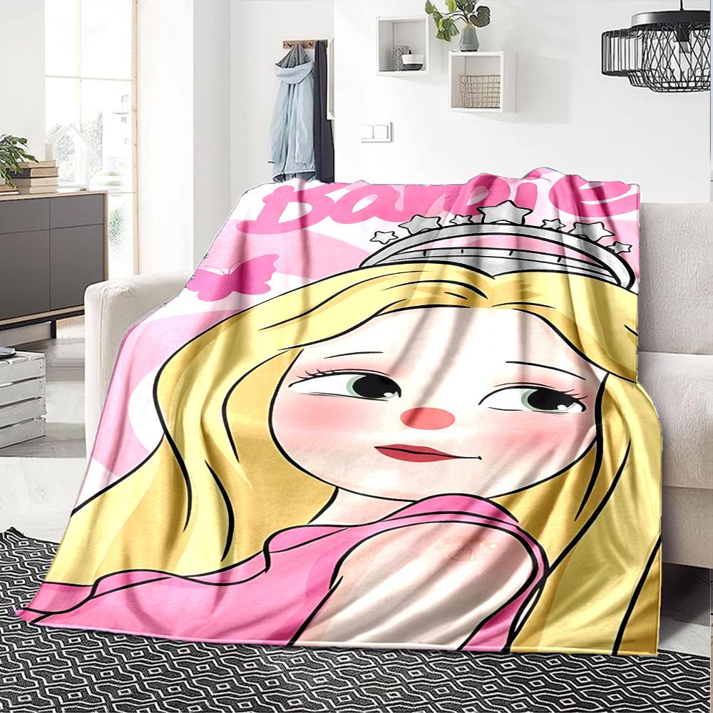 1pc Princess Crown Flannel Blanket Soft Warm Throw for Home, Office, Travel, All Season Cozy Bedding Gift, Office