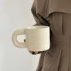 Ceramic Pink Coffee Mug Fat Round Handgrip Milk Container Creative Novelty Cups  Juice
