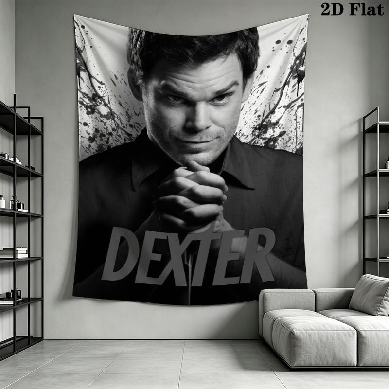DEXTER Wall Tapestry Aesthetic Wall Hanging Printed Fabric Blanket Decorative Tapestries for Bedroom Living Room Home Decor