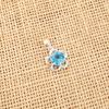 Swiss Blue Topaz Gemstone Handmade 925 Sterling Silver Jewelry, Beautiful Pendant For Wedding Gift