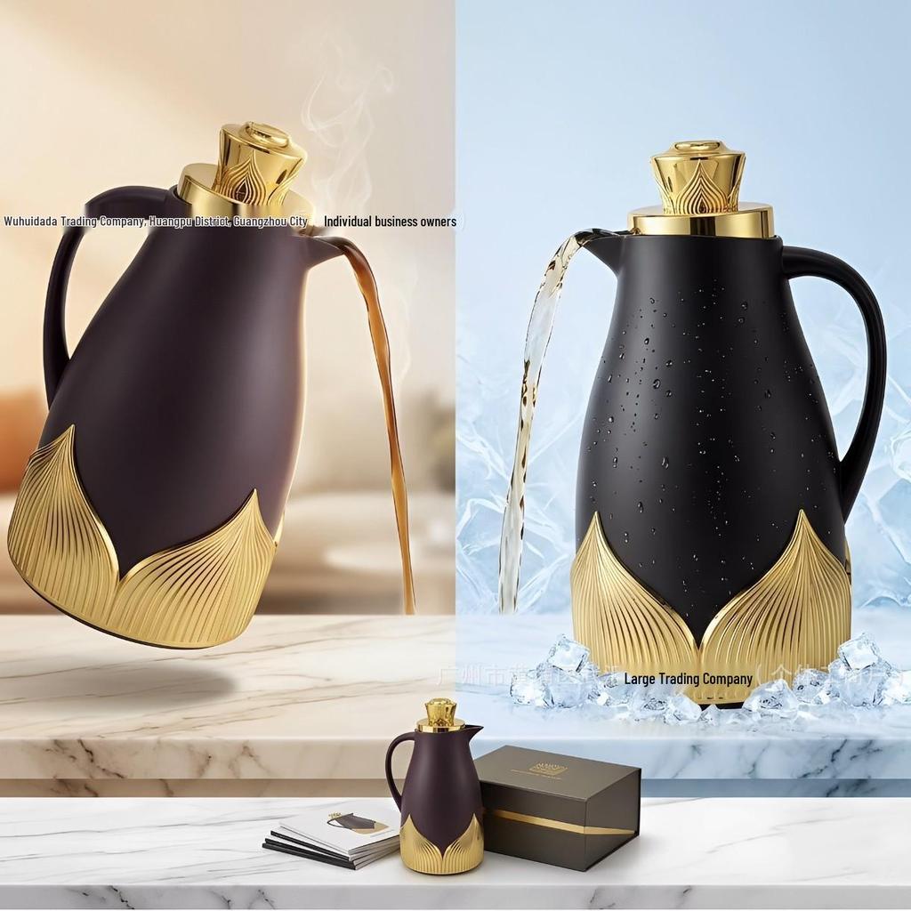 1.5L Insulated Glass Liner Thermos Flask - Household Hot Water Kettle
