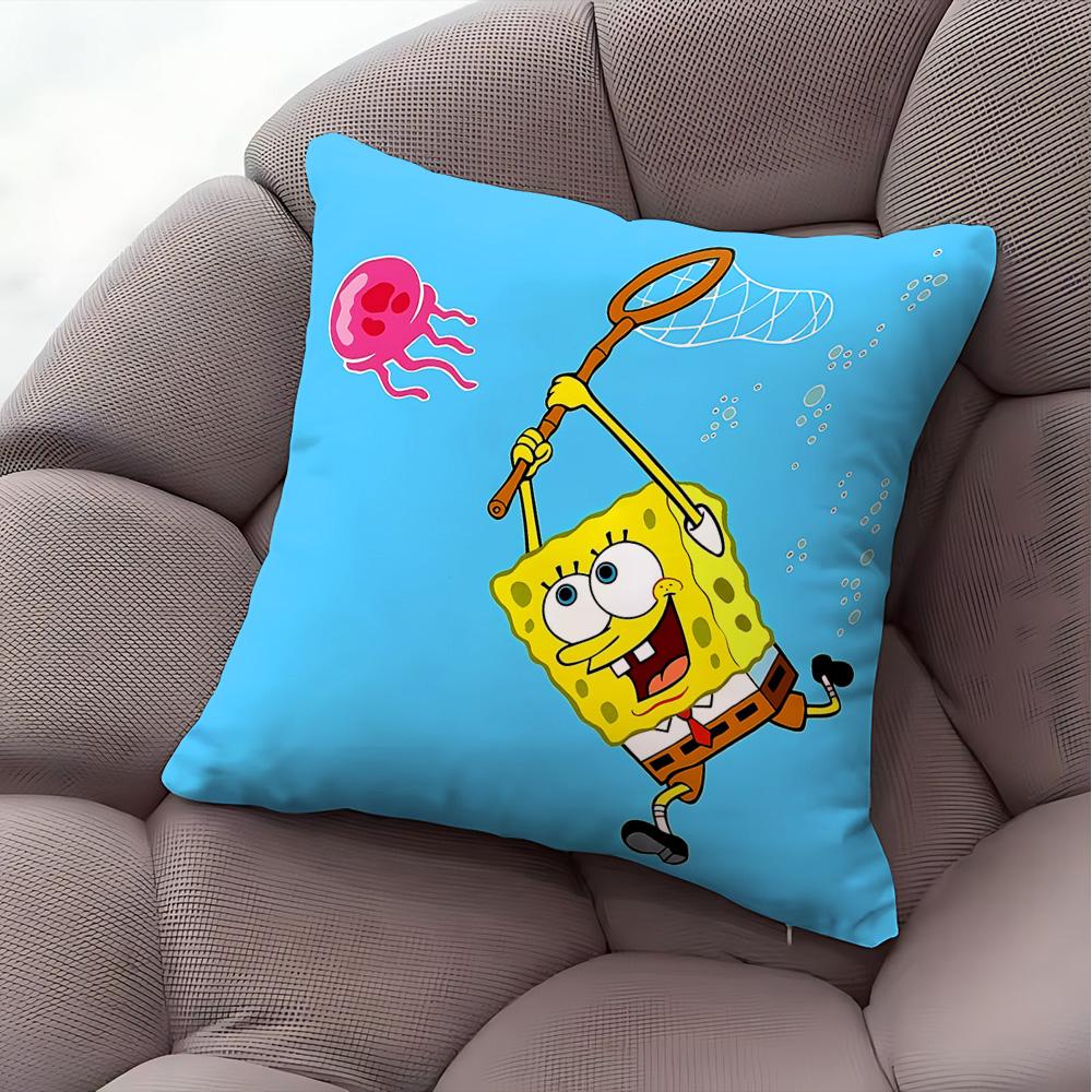 Decorative Pillows For Sofa Kawaii Spongebobs Pillow Cover Home And Decoration Fall Decor Cushion Covers Cushions Room Cases Bed