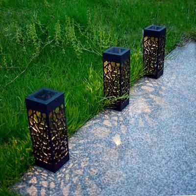 Wasserdichte Solarleuchte für den Außenbereich, schöne hohle Rasenleuchte, LED-Lichtsteuerung, Sensorleuchte, Gartenbeleuchtung