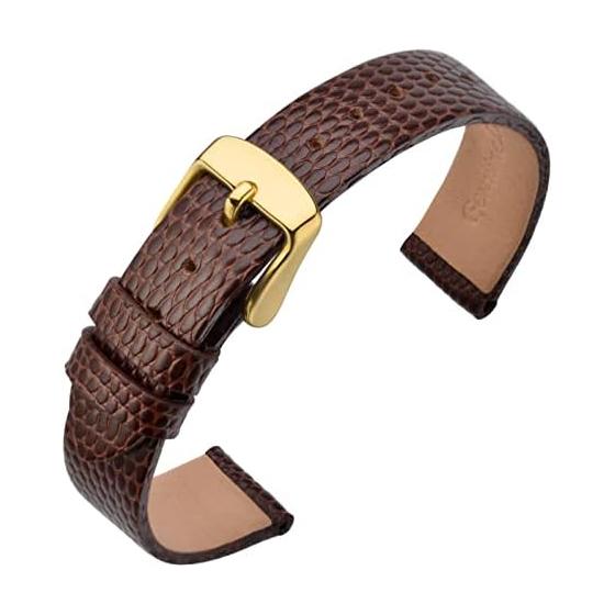 [ANNEFIT] Genuine leather watch band 10mm/12mm/13mm/14mm/15mm/16mm/18mm/20mm/22mm Lizard embossed watch strap Replacement tool included Replacement