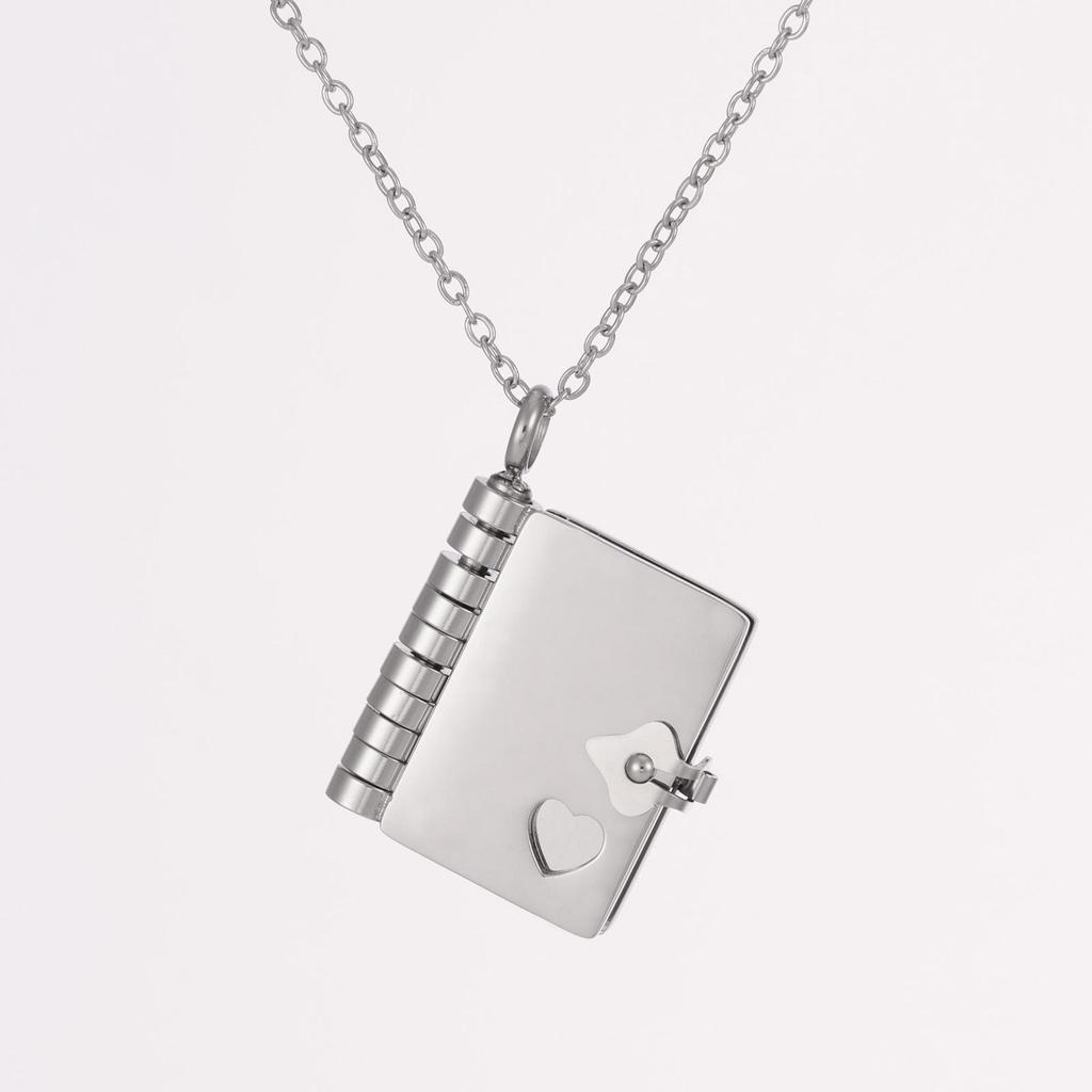 2025 Spring/Summer New Arrival: Titanium Steel Love Letter Necklace with Openable Pendant - Personalized Couple Style