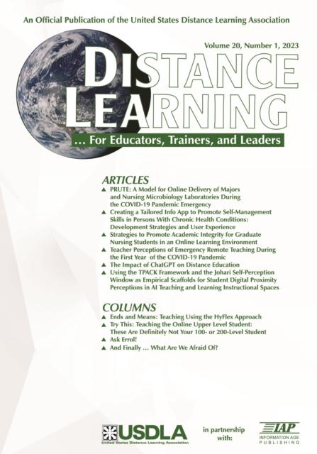 The Distance Learning Volume 20 Number 1 2023 Book