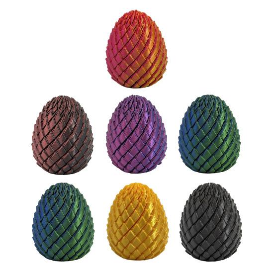Twist Fidget Dragon Egg Figurine 3D Printed Spiral Dragon Egg Toy Rotating Fidget Puzzle Toy for Stress Relief Easter Basket Stuffers