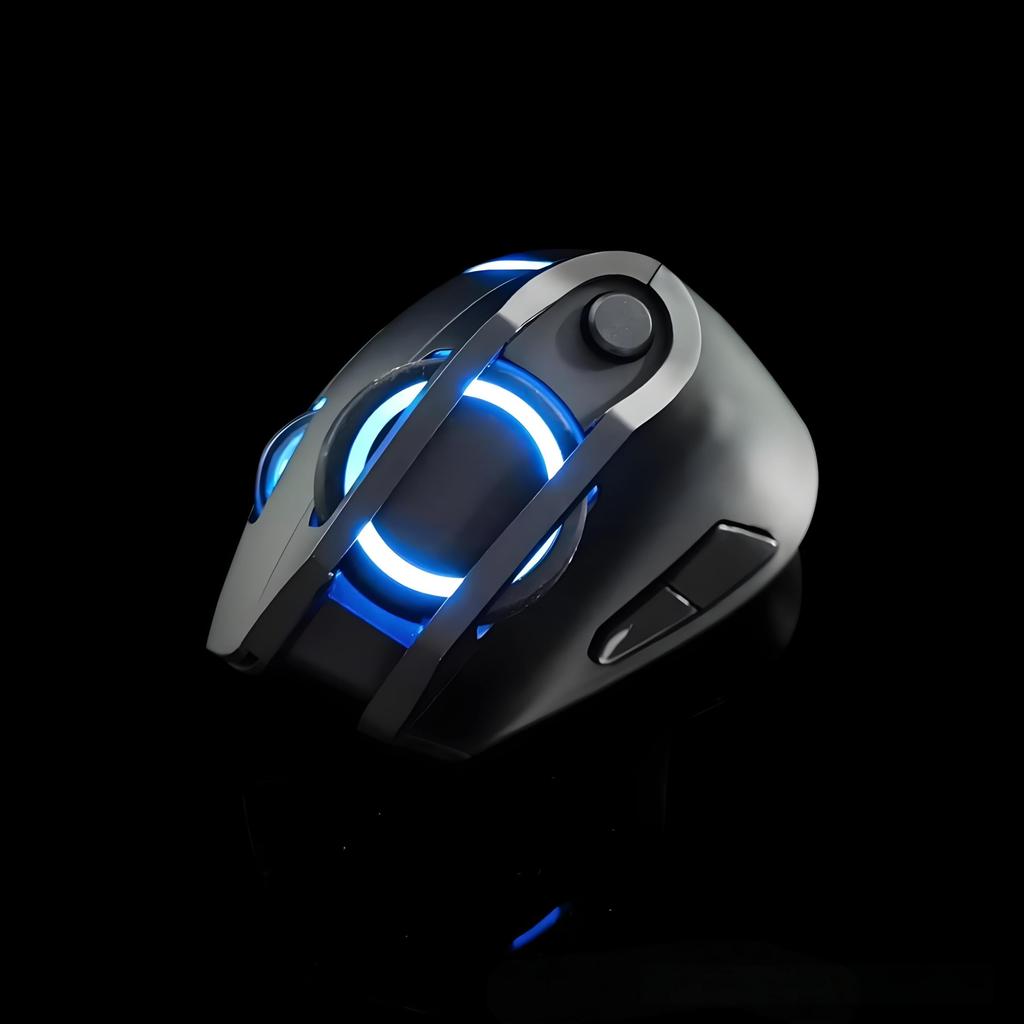 Ergonomic Wireless Rechargeable Vertical Large 11 RGB Lighting Multifunctional DPI Volume Carpal Tissue Compatible with Mouse, Design, Size, Modes,