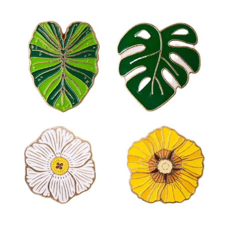 

4 шт. Магнитные держатели для иголок Держатели для швейных игл и булавок Лист Цветок Игольница-няня для рукоделия 1