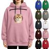 Felpa con Cappuccio Unisex con Tasca per Animali Casual Atletica Comoda Pullover per l'Uso Quotidiano