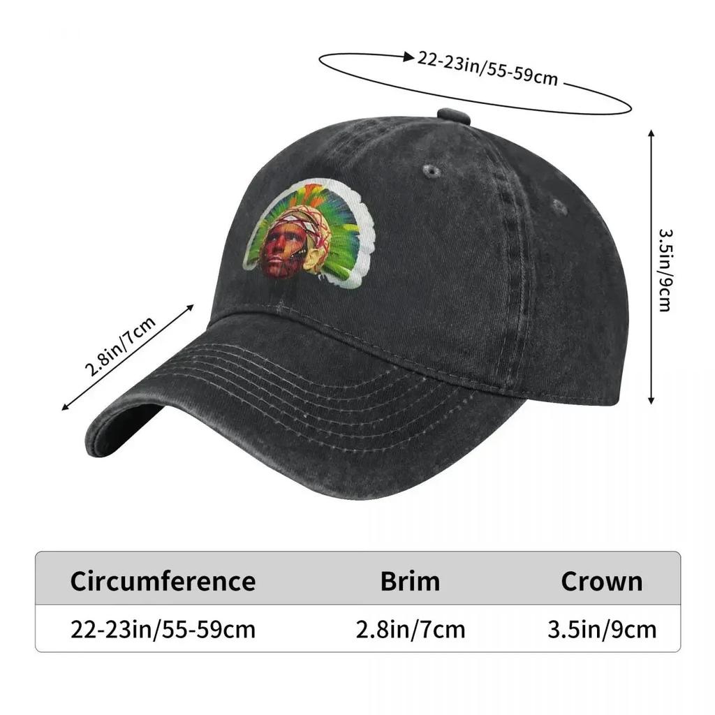Modische Alex Pereira Baseballkappen für Unisex Damen Baumwolle Poatan Chama Truckerhut Kopfbedeckung Verstellbar
