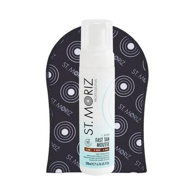 St. Morris Professional Clear Tanning Fast-Drying Vegan Tan Medium To Dark with Aloe Vera and E 200ml, Fast, 6.76 Fl Oz, Without Mitt, 1 Pcs