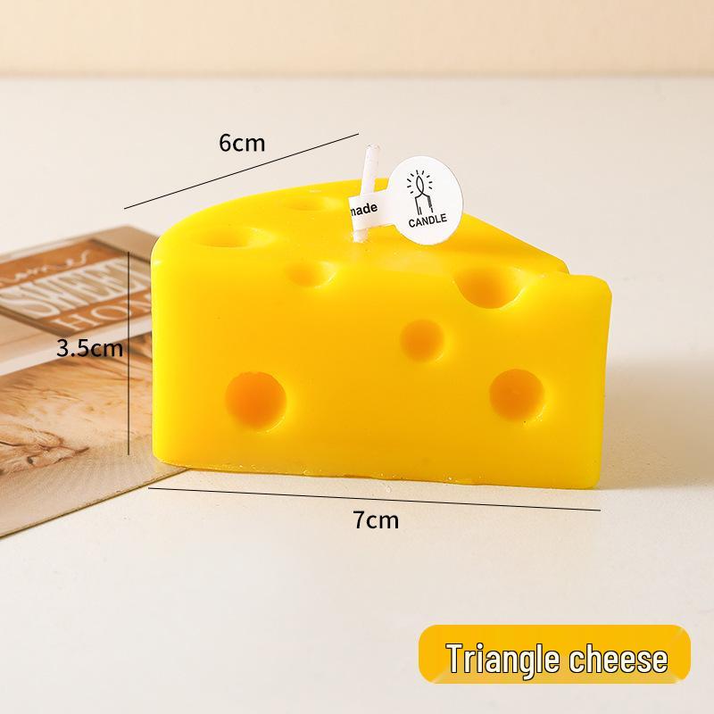 Handmade Scented Cheese Candle – Aromatherapy Home Decor and Birthday Ornament Gift