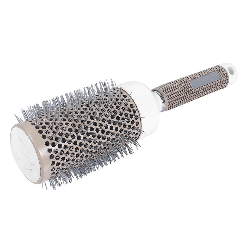 Style Healthy Salon Barber Brushes High Temperature Resistant Ceramic Iron Round Comb (53mm)