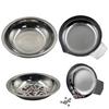 Pack of 2 Stainless Steel Weighing Trays for Kitchen Electronic Scale Bowls Weigh Dishes for Jewellery Herbs and More