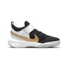 Nike Team Hustle D 10 Black White Metallic Gold PS Sneakers CW6736-002