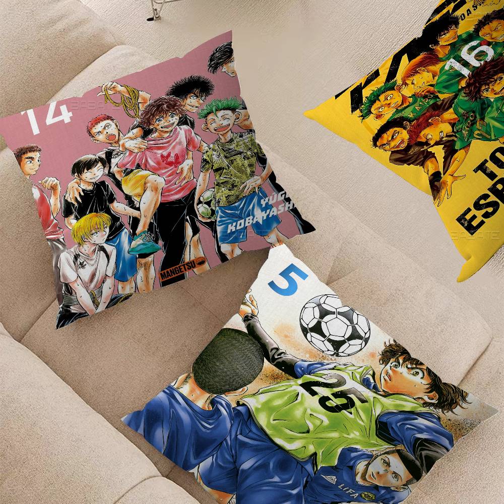 Ao Ashi Anime Cushion Cover Pillow Cover Decor Pillowcase Printed Cushion Case for Couch