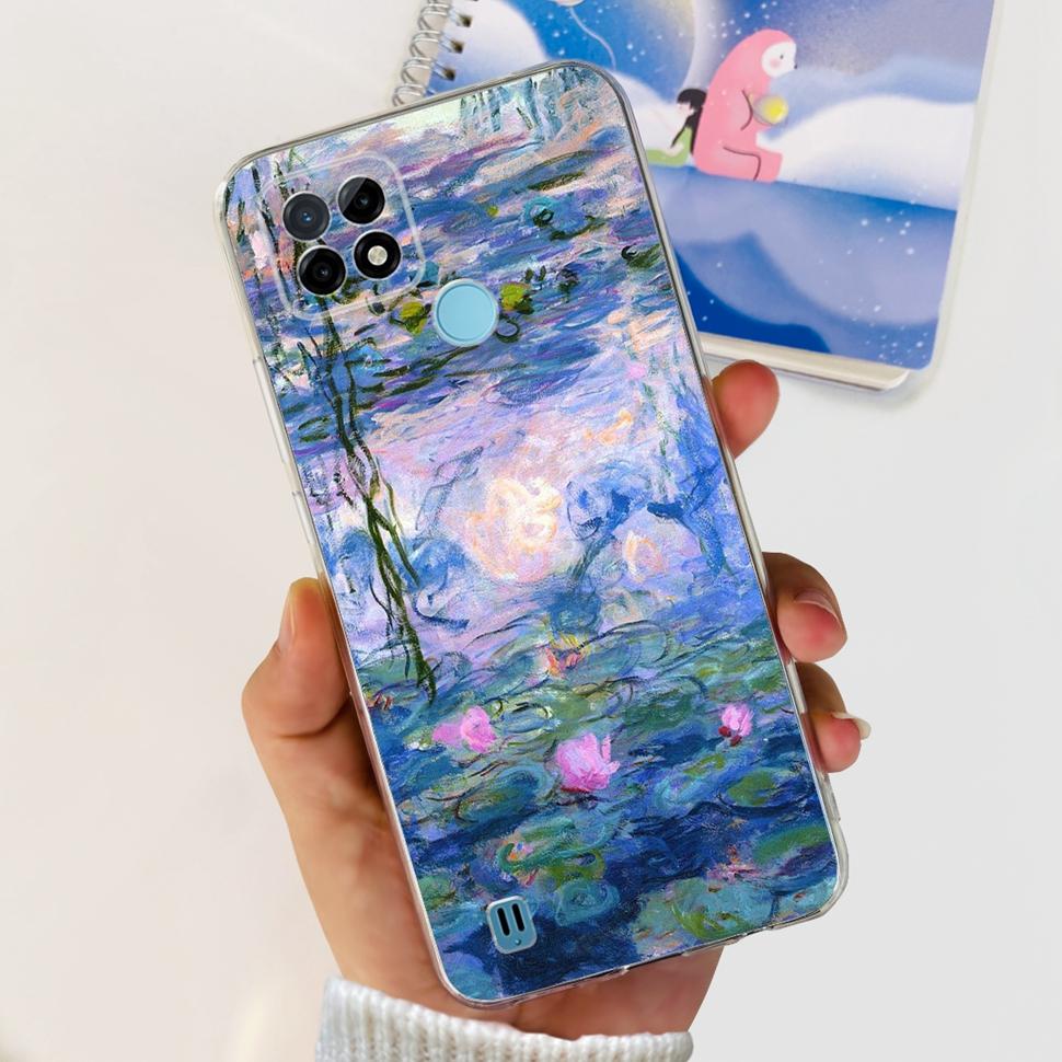 For Realme C21Y Case RMX3261  RMX3263 Cute Cartoon Cover Soft Silicone Phone Case For Realme C 21Y C21Y Bumper