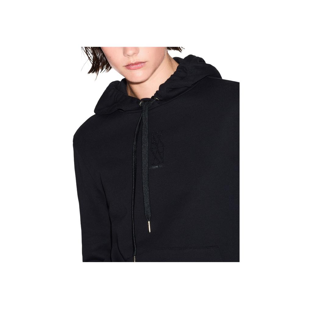 Armani Exchange Hooded Pullover Long Sleeve Logo Sweatshirt Women Sweatshirt XW000983-AF14284-UC001