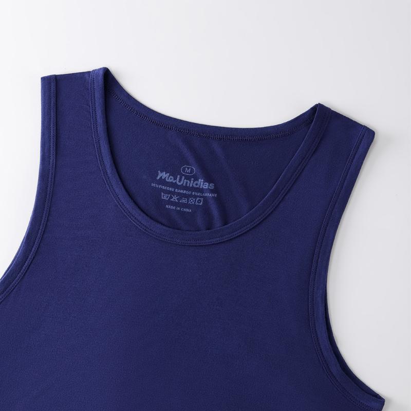 3 buc/pachet Culoare solidă Maiou bărbătesc fără mâneci Tricouri de corp bărbătești Vestă bărbătească Tricou de sală Fibră de bambus de înaltă calitate Maiouri bărbătești Sport