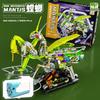 MeiJi 13059 Tier-Modellbausteine: Mechanisches Wal, Hai, Dinosaurier, Papagei, Gottesanbeterin Steckbausatz Spielzeug