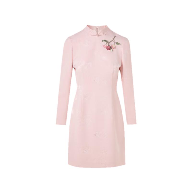 

MONEY HONG New Chinese Style Jacquard Cheongsam Dress S