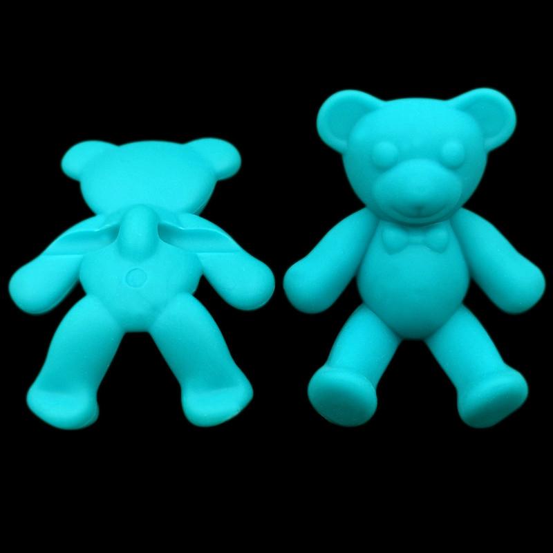 33x30mm 10 Stück Lose Perlen DIY Für Matte Bären Schmuckherstellung Halskette Armband Bonbonfarbe Anhänger