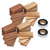 Sakai Sangyo Lightweight Brick Tiles (40 Pieces) Approx. 4.5 X 9.5 X 1cm Thick. Foamed Porcelain Tiles. Double-sided Tape Included. Easy DIY Applicati
