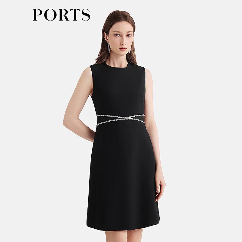Ports 2025 S/S Elegant Short-Sleeve Mini Dress
