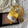 2025 spring new duck butt fashion cute cartoon plush tail shoulder crossbody canvas bag