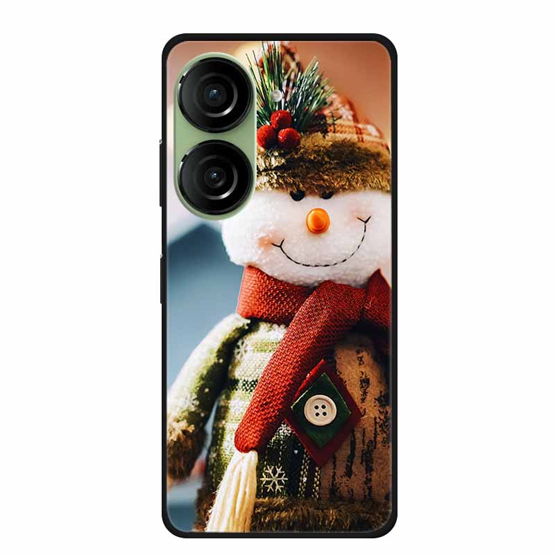 Christmas Phone Case For Asus Zenfone 10 5G AI2302 Cases Soft Silicone For Asus Zenfone 9 AI2202 Shockproof Cover Bumpers Funda