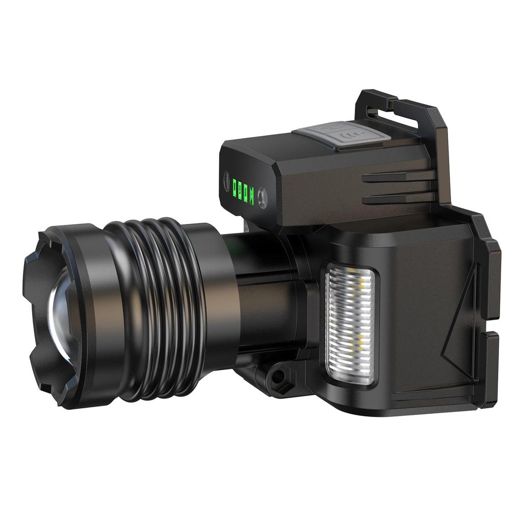 LED-Stirnlampe mit Bewegungssensor, wasserdicht, wiederaufladbar über USB, zoombare Stirnlampe, Arbeitsleuchte