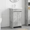 Bathroom Cabinet with Washbasin Concrete Grey 42 x 40 x 84.5 cm