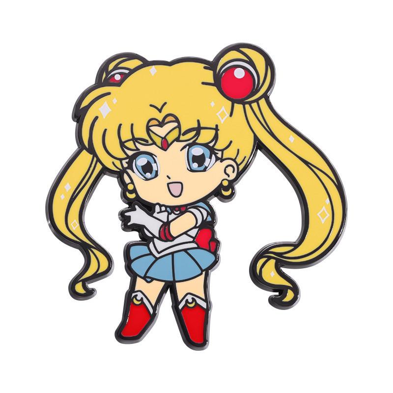 

Аниме Японское Очаровательное Принцесса Ночная Сорочка Брошь Милый Мультяшный Значок Металл