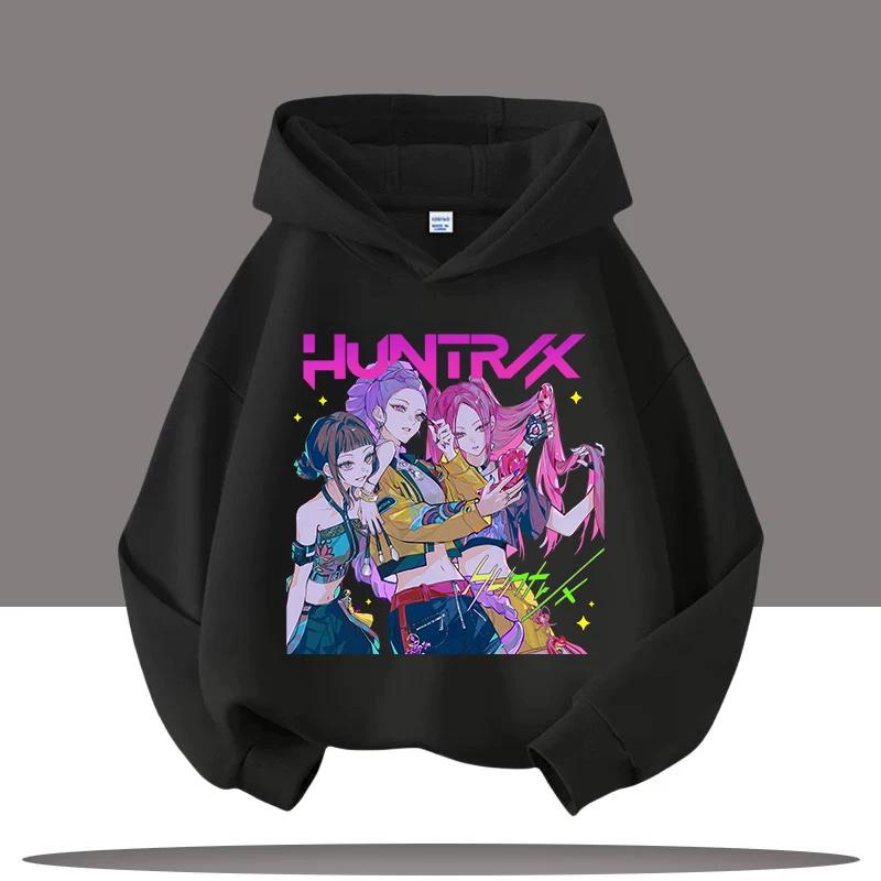Korean Pop Band Devil Girls Children Long Sleeve Hooded Sweatshirt Autumn Winter Boys Girls Daily Outdoor Warm Casual Sportswear
