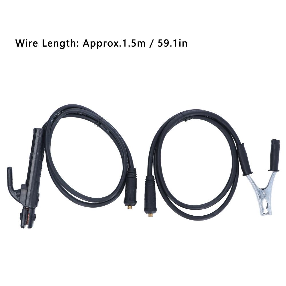 2pcs 200A Welding Ground Clamp 1.5m Welding Electrode Holder Set Earth Clamp Set Workshop