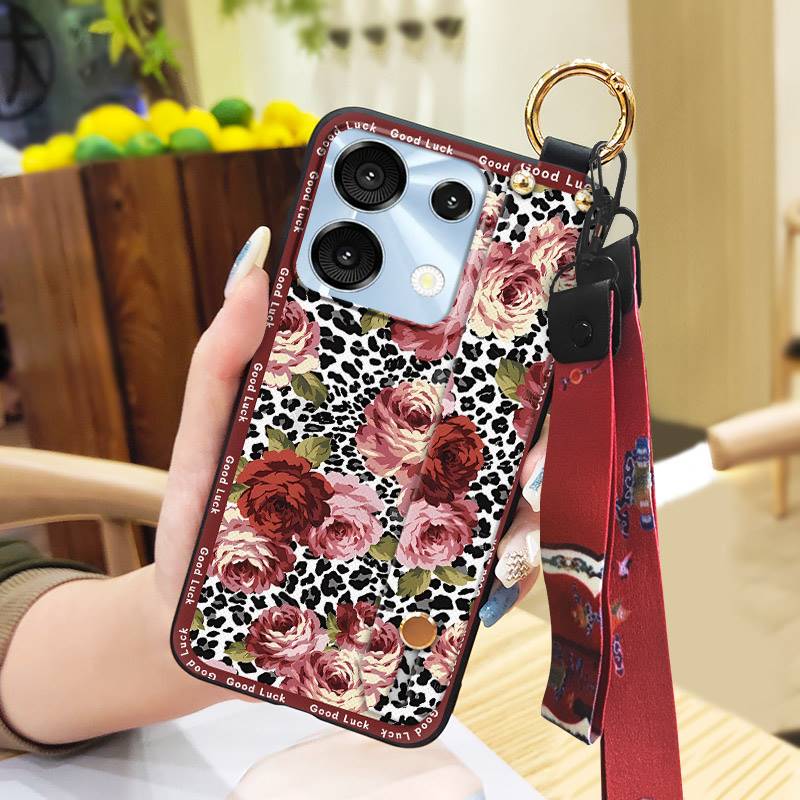 Elderly Lady Durable Phone Case For UMIDIGI G9 5G/Note9 5G For Mom Waterproof Kickstand Phone Holder Ring Back Cover