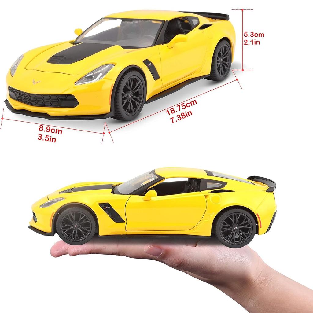 Maisto 1/24 Scale 2015 Corvette Z06 Model Car Diecast Model Off-Road Diecast Model Car [Parallel Import]