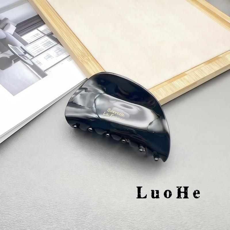 

Luohe Jewelry Elegant Brown Semicircle Claw Hair Clip for Women